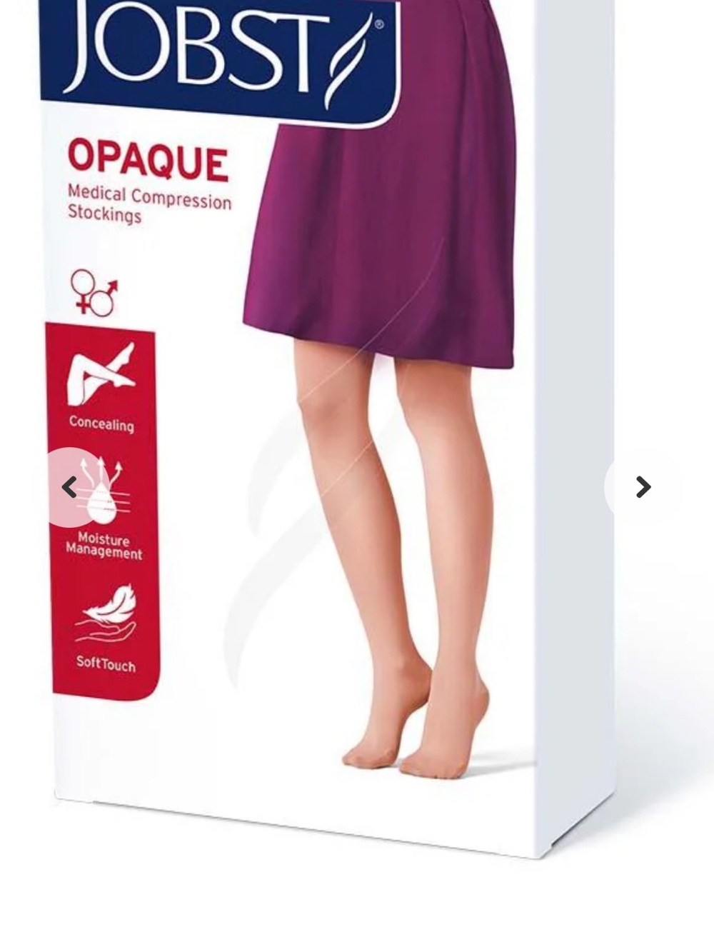 JOBST Opaque Medical Compression Sheer Waist High 15-20 mmHG  Retail $164